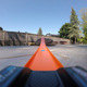 The length of the Zoom In car means the front end (with blurry GoPro and Hot Wheels logos) will always be a part of your videos and photos.